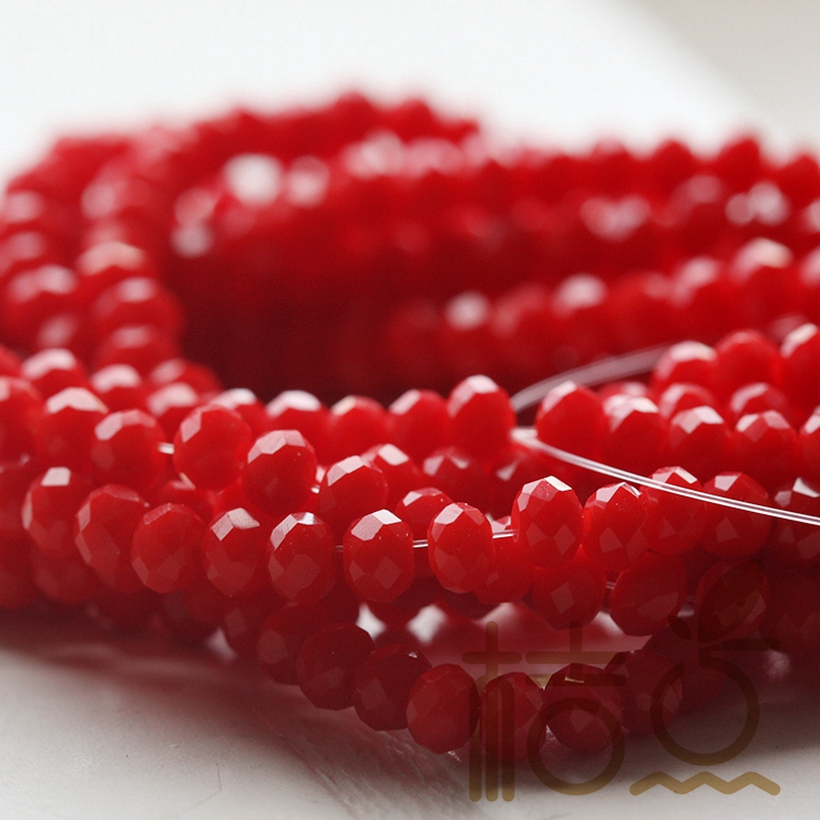 Set 130 Hạt Pha Lê Hình Bánh Xe 4mm Dùng Làm Đồ Trang Sức Thủ Công DIY