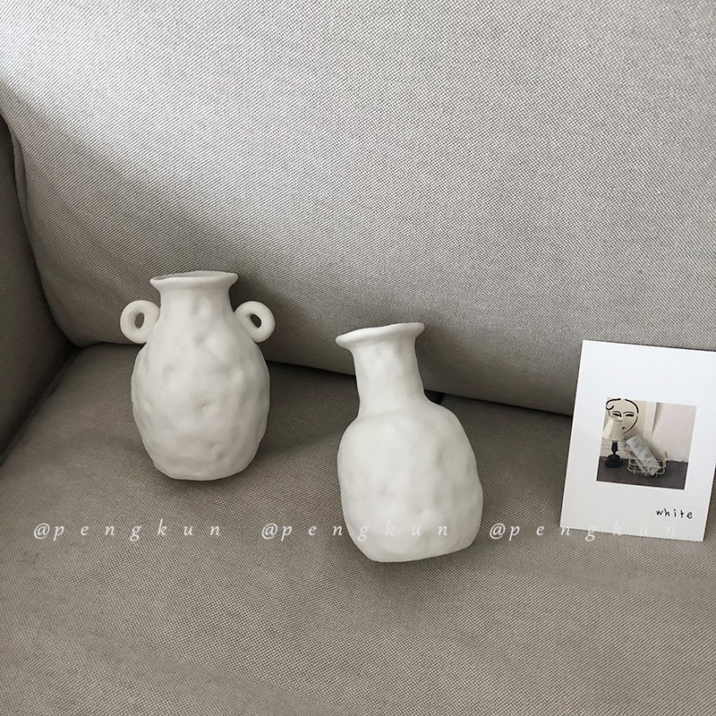 Bình gốm sứ cắm hoa trang trí nội thất kiểu dáng đơn giản thanh lịch