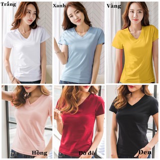 Áo phông cổ tim HM Hàng VNXK