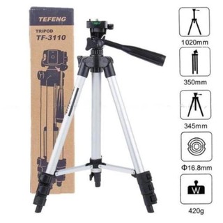 Chân Máy Chụp Hình Tripod 3110 + Đầu Kẹp Điện Thoại + Remote