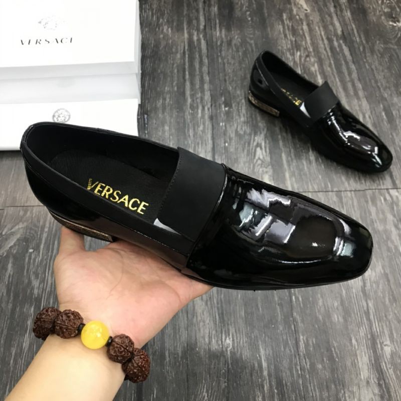 Giày lười da thật Versace