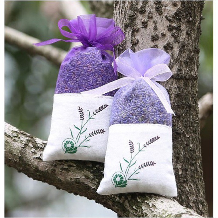 [Xả kho + free ship] Túi Thơm Hoa Oải Hương Lavender (Màu Tím)