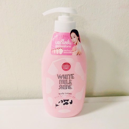 Sữa dưỡng thể sữa bò Cathy Doll White Milk Shine Body Lotion 450ml làm trắng, săn chắc da