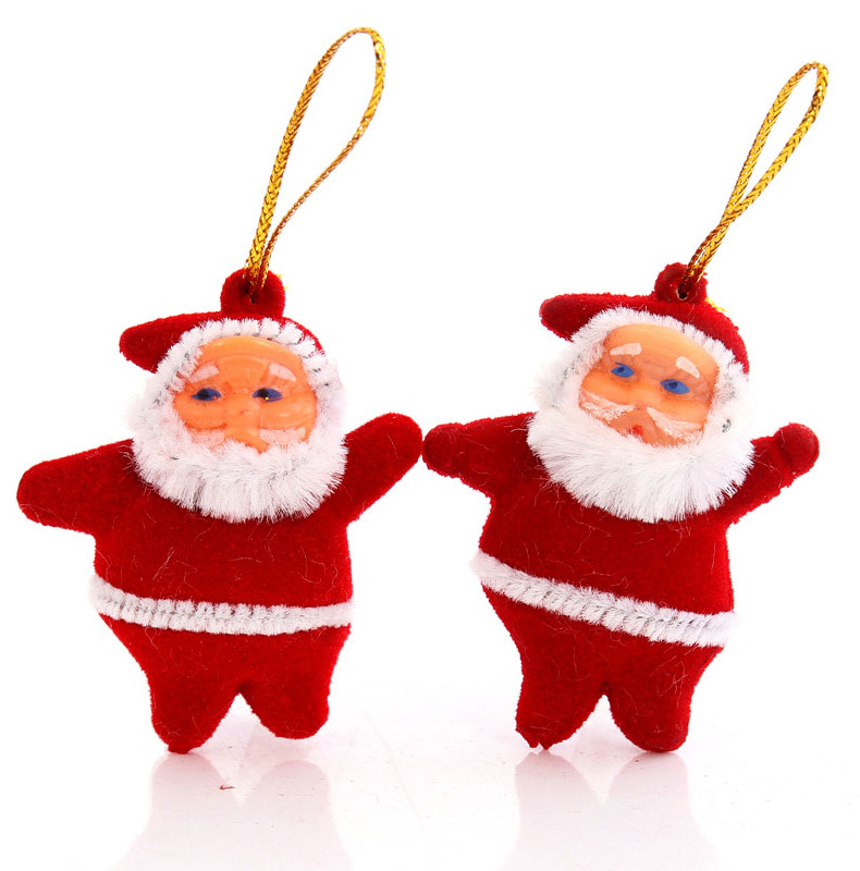 Set 6 dây treo hình ông già noel trang trí cây thông giáng sinh