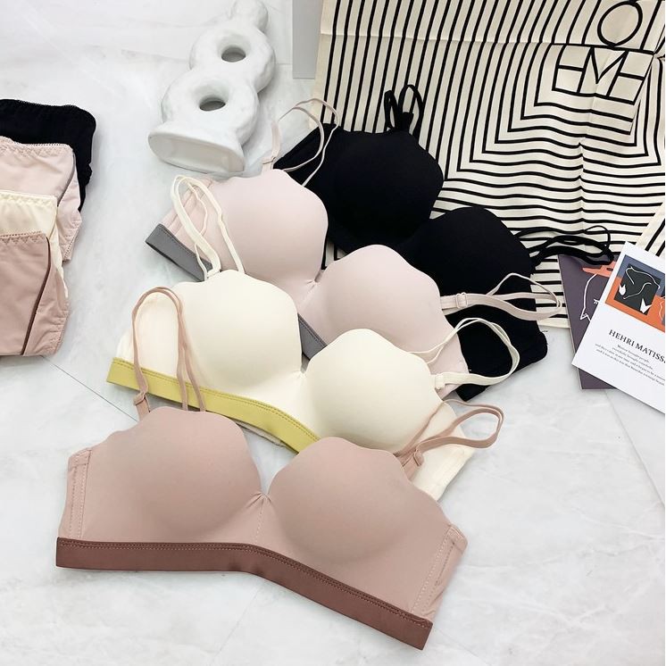 Áo Lót Quây Không Gọng Nâng Ngực Chống Trượt Giấu Viền Có Thể Tháo Dây B385
