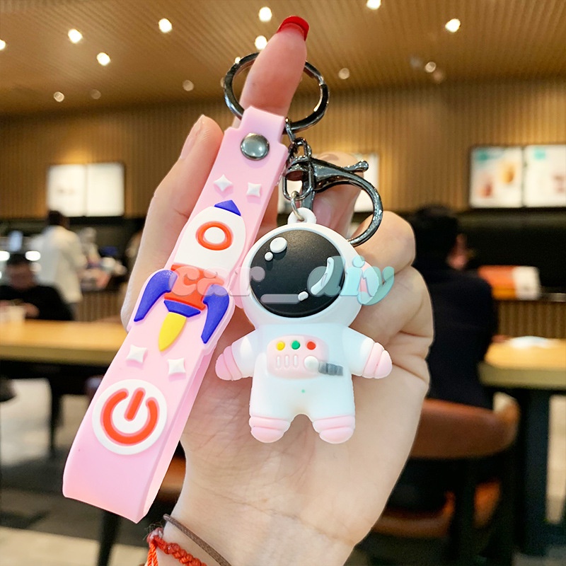 Móc Khóa Hình Phi Hành Gia Hoạt Hình Đáng Yêu