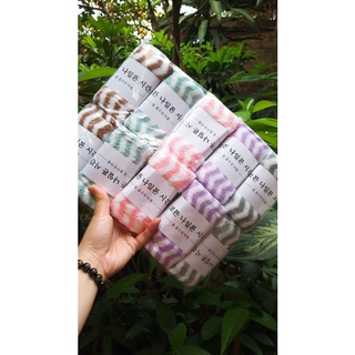 Combo 10 Khăn mặt lông cừu xuất Hàn 30x50cm