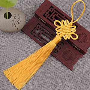 1 Mặt Dây Chuyền Thắt Nút Tua Rua Nhỏ size Nhỏ Phong Cách Trung Hoa Trang Trí