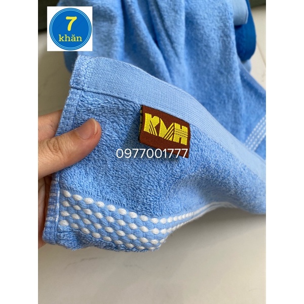 Khăn tắm size vừa và lớn 100% cotton Tông xanh Tươi mát - 50x100/60x120cm