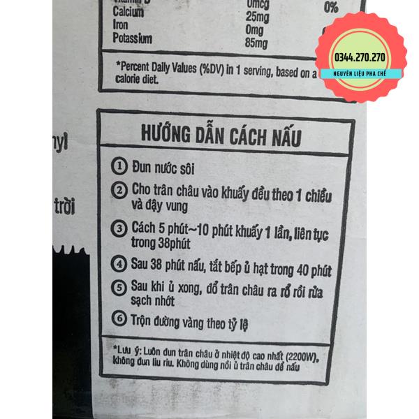 Trân châu Wing đen Việt Nam ( Dẻo, thơm) - Gói 3kg
