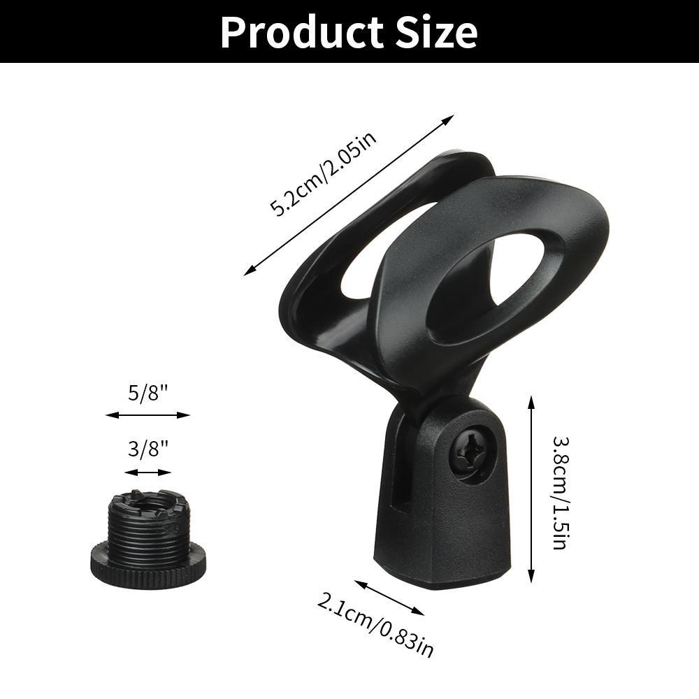 CHOOKEY Giá Đỡ Mic Màu Đen Có Dây 1 / 4 Gói