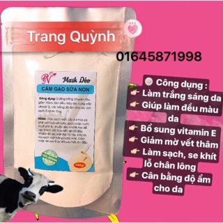 Mặt nạ Cám gạo sữa non 