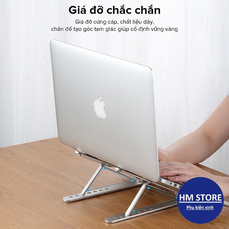 Giá Đỡ Laptop - Dễ Dàng Gấp Gọn - Chất Liệu Hợp Kim Nhôm Cao Cấp