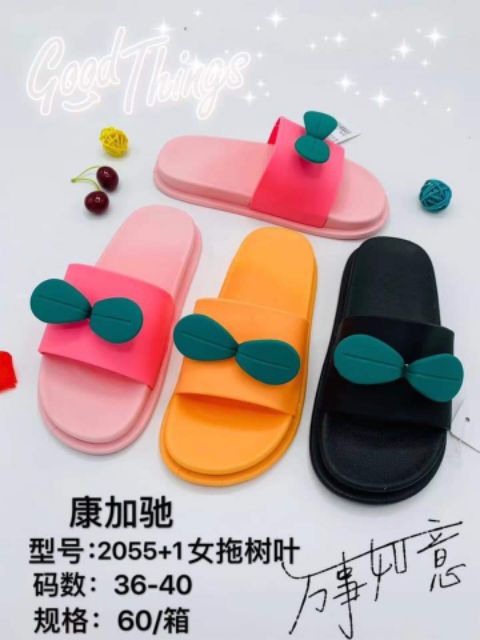 (ẢNH THẬT) Giày dép lá mầm đế dày êm chân