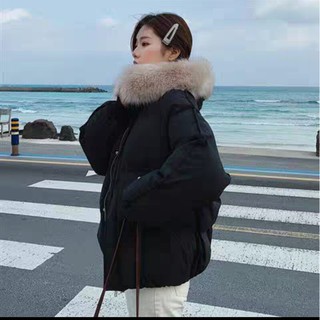 [ Order ] Áo khoác phao mũ lông oversize ( kèm ảnh thật sau )
