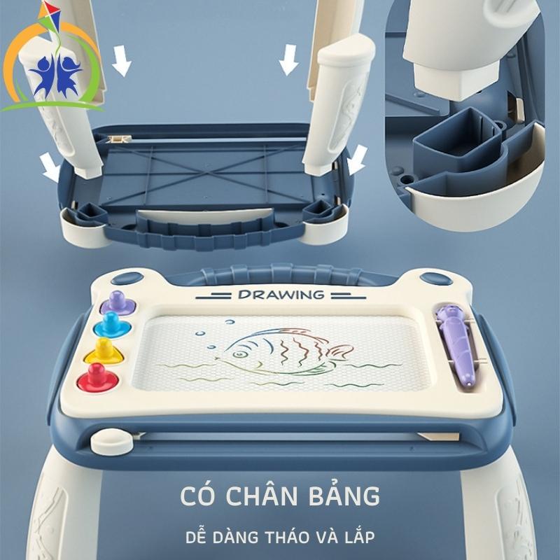 Bảng vẽ tự xóa cho bé, Bảng viết tự xóa từ tính đồ chơi thông minh cho bé trai, bé gái GenKids