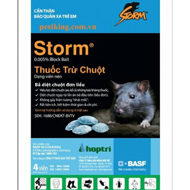 Kẹo chuột Storm gói 20 viên - Diệt chuột