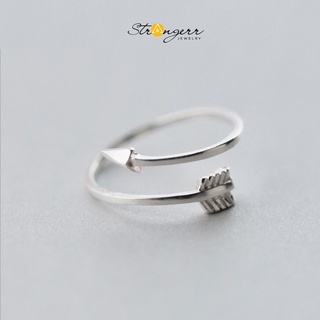 Nhẫn Bạc nữ S925 cao cấp - Nhẫn mũi tên biểu tượng Cupid độc đáo - Phụ kiện thời trang STRANGERR