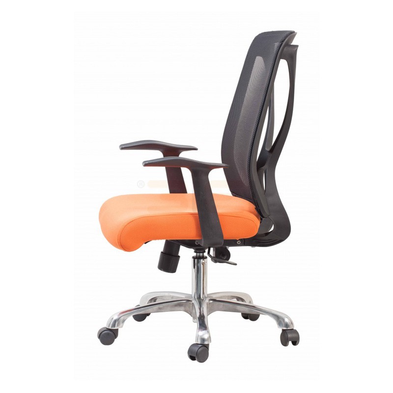 Ghế xoay văn phòng nâng hạ IBIE ID8303 chân nhôm lưng lưới có tay