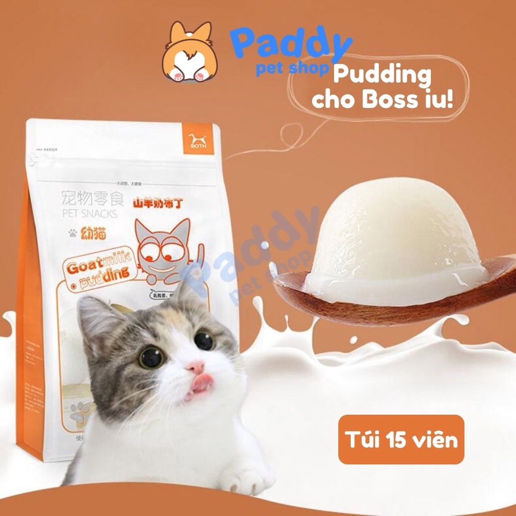 Pudding Sữa Dê Bổ Sung Canxi &amp; Lợi Khuẩn Pet Snacks Cho Chó Mèo