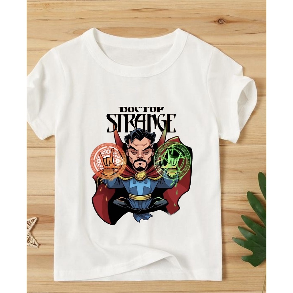 áo thun bé trai in hình siêu anh hùng doctor strange cotton thoải mái chất đẹp