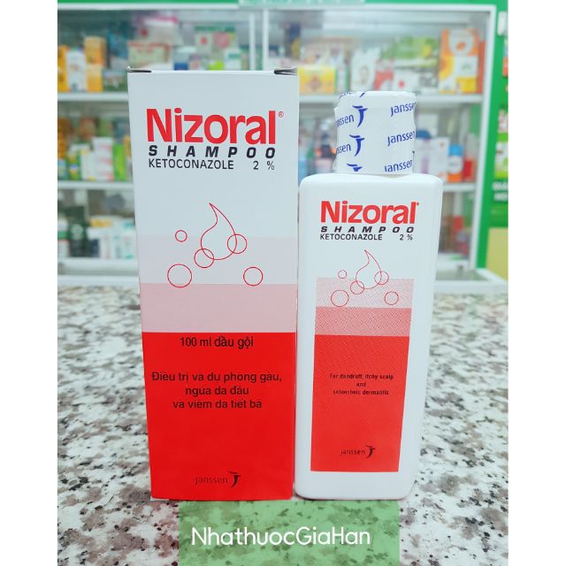 Dầu gội trị nấm ngứa da đầu Nizoral 100ml