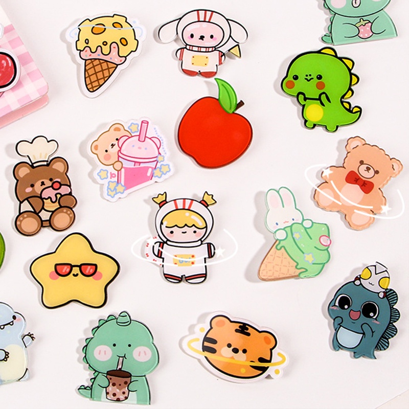 1 Trâm Cài Áo Hình Động Vật Dễ Thương Bằng Acrylic