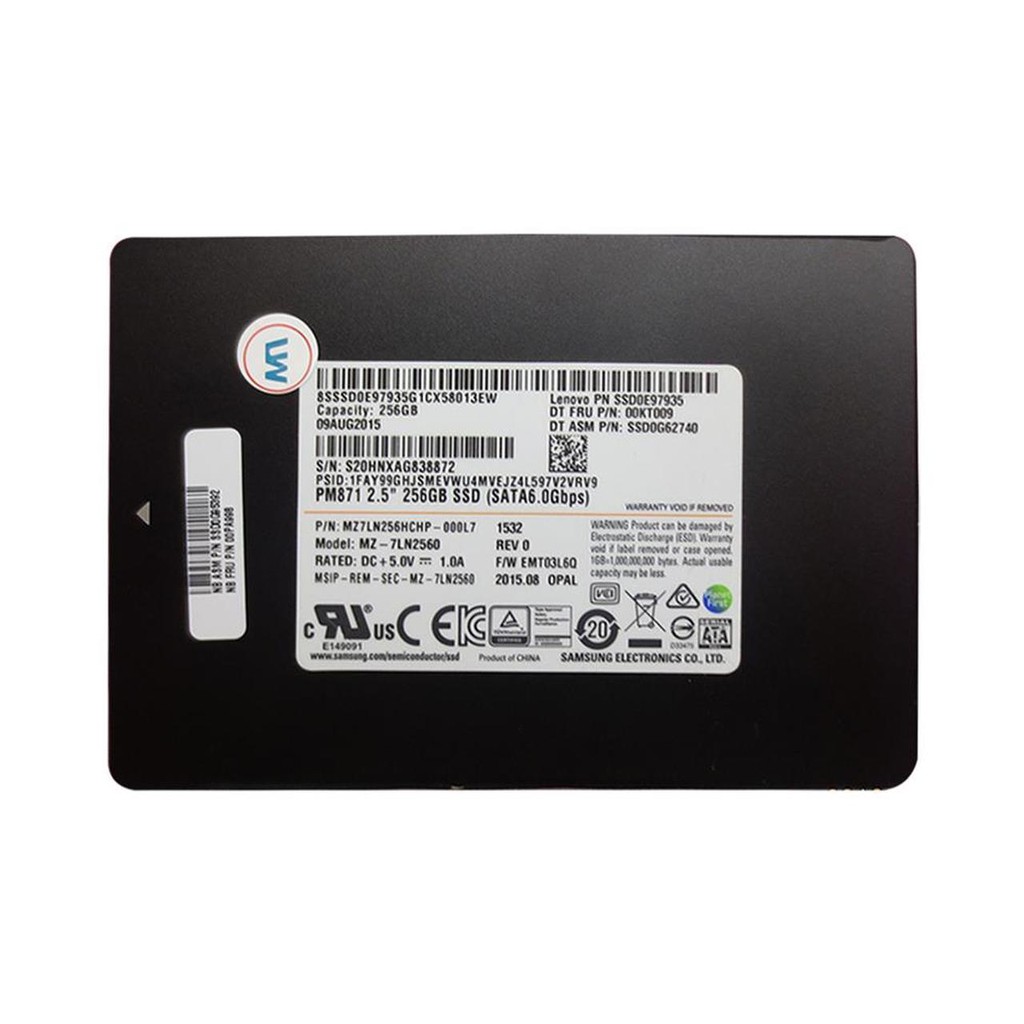 Bán SSD 250G EVO 860 và samsung PM871B 256Gb hàng tháo máy đẹp như mới .