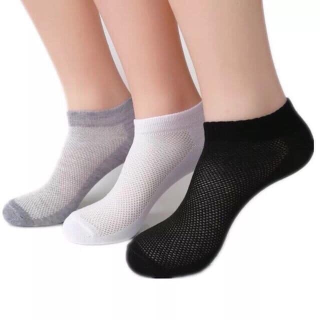 SET 10 ĐÔI TẤT LƯỚI NAM CỔ NGẮN THÔNG HƠI, THOÁNG CHÂN-giadungsieure