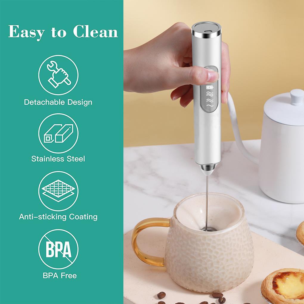 Cây khuấy bằng điện để đánh bọt sữa kem trứng sô cô la sạc được điều chỉnh được dùng cho gia đình