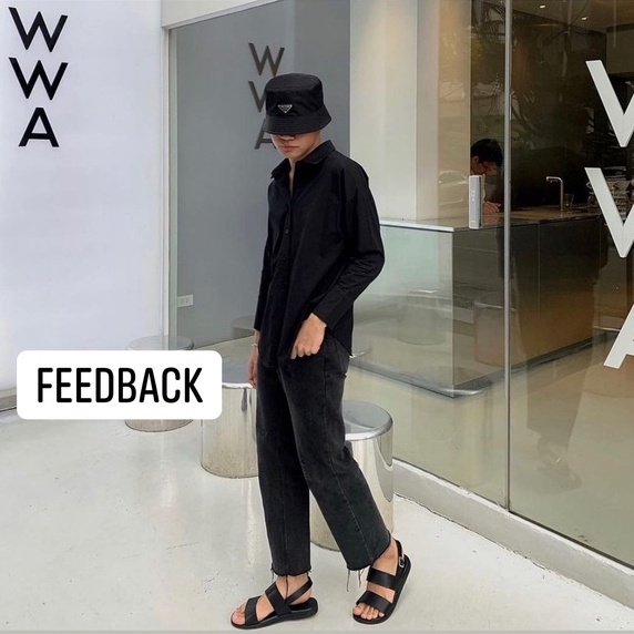 Dép sandal nam da bò cao cấp quai ngang đế cao su non màu đen TORO - Q07