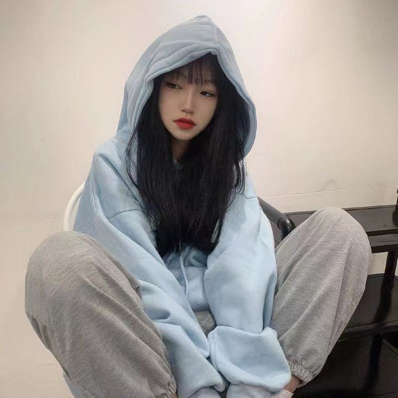 Set Áo Hoodie Form Rộng Và Quần Legging Thời Trang Năng Động Cho Nữ