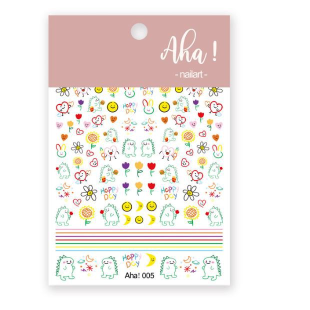 Hình dán móng tay - Sticker dán móng Khủng long A05