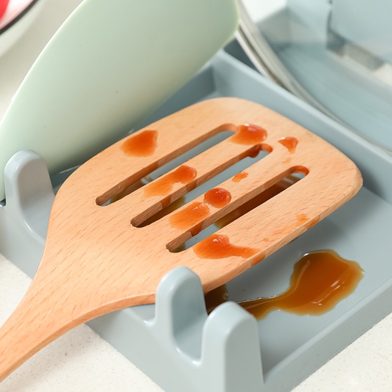 Giá Đỡ Muỗng / Nắp Nồi Chống Trượt Có Thể Gấp Gọn Tiện Dụng