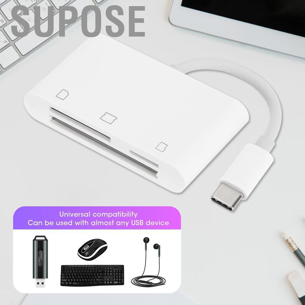 Đầu Đọc Thẻ Nhớ Supose Nk 1011 Type C Cf Sdtf 3 Trong 1 | BigBuy360 - bigbuy360.vn