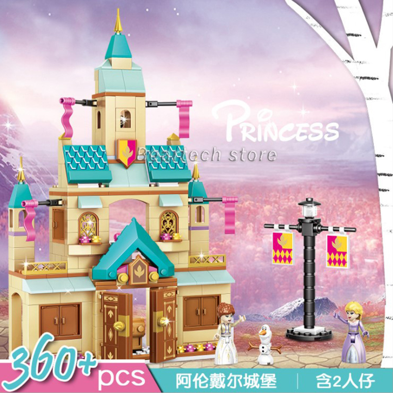 Bộ Đồ Chơi Lắp Ráp Lâu Đài Công Chúa Băng Giá Sáng Tạo Cho Bé Gái