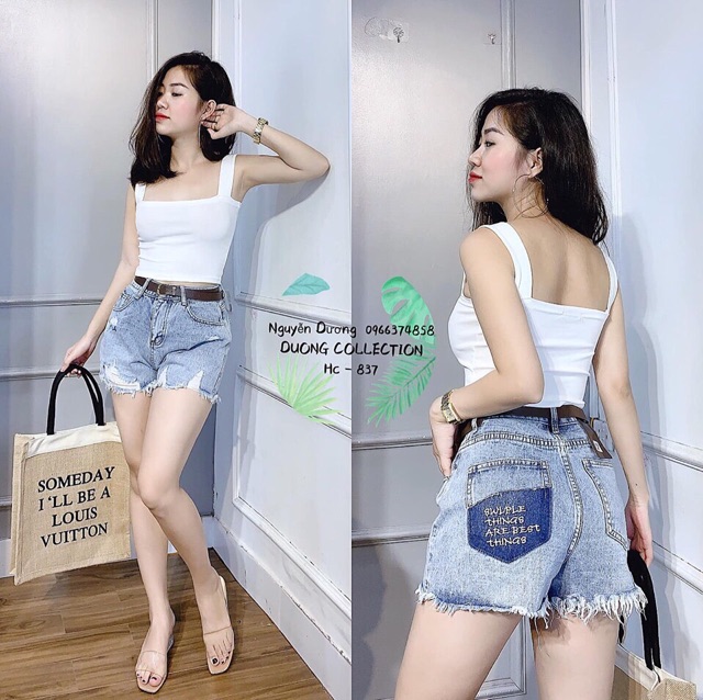 Áo hai dây to dáng croptop, Kiểu ôm body sexxy form ngắn CS004 - NhiNhi Shop