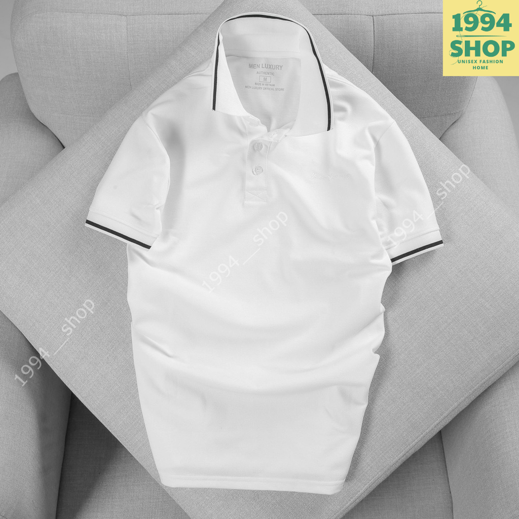 Áo polo nam, Áo polo MEN LUXURY cao cấp,chất vải da cá cotton (CVC) mềm mịn co dãn, nhiều màu sắc mẫu mã đa dạng