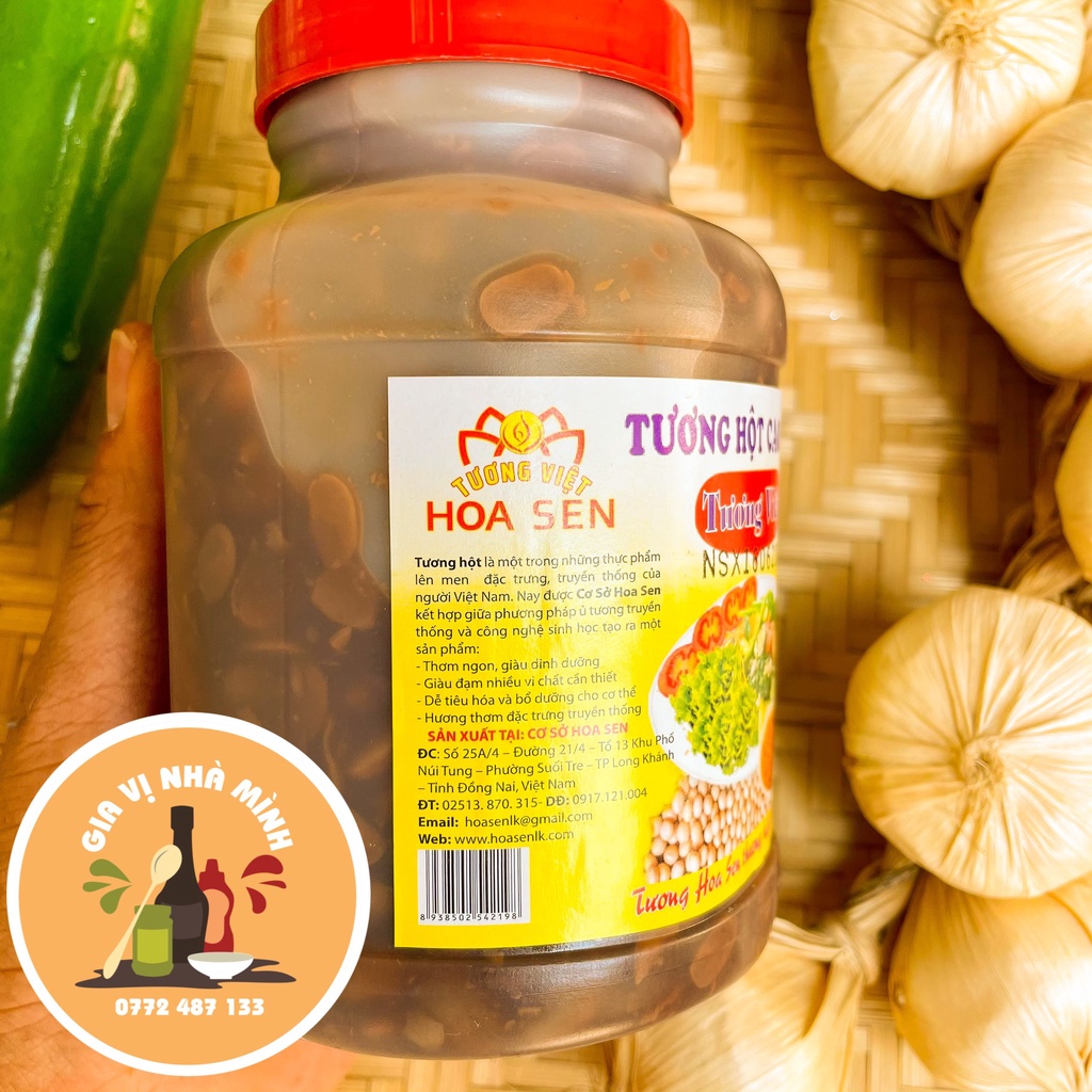 TƯƠNG HỘT CAO CẤP HOA SEN HIỆU TƯƠNG VIỆT HỘP 850GR