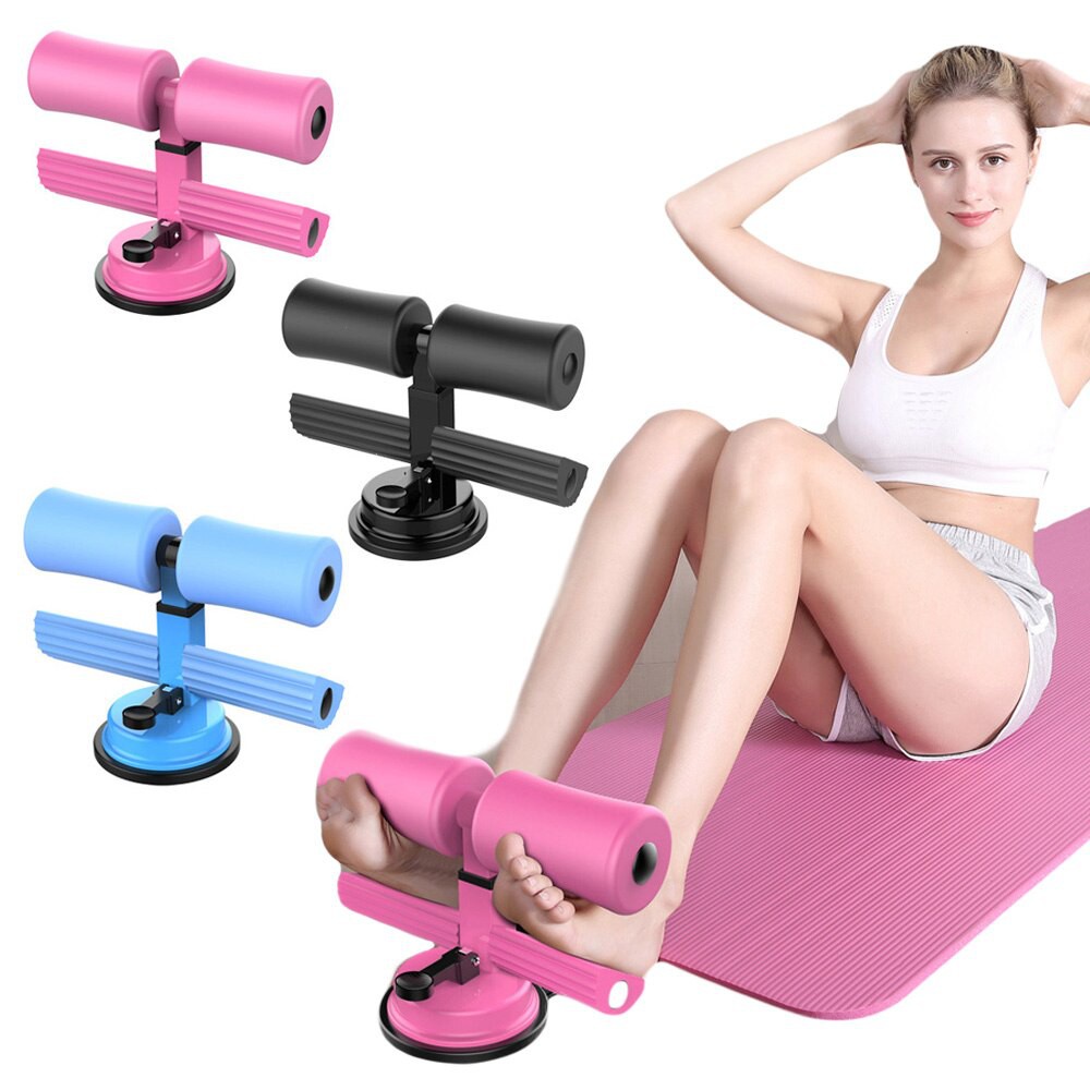 Heyobe_ Dụng cụ tập cơ bụng gắn đế hút chân không, có đệm bàn chân bằng xốp thoải mái khi luyện tập