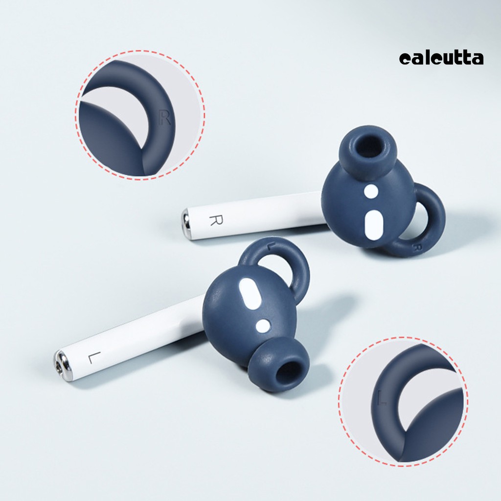 Set 2 Nút Silicone Chống Trượt Bảo Vệ Hộp Đựng Tai Nghe Airpods 1 / 2
