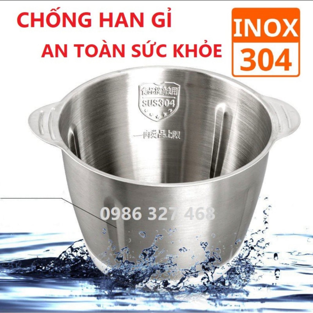 [BH 1 ĐỔI 1]Máy xay thịt,xay đa năng,cối Inox không gỉ 4 lưỡi dao kép siêu sắc bén.Say thịt,cá...PK STORE MALL