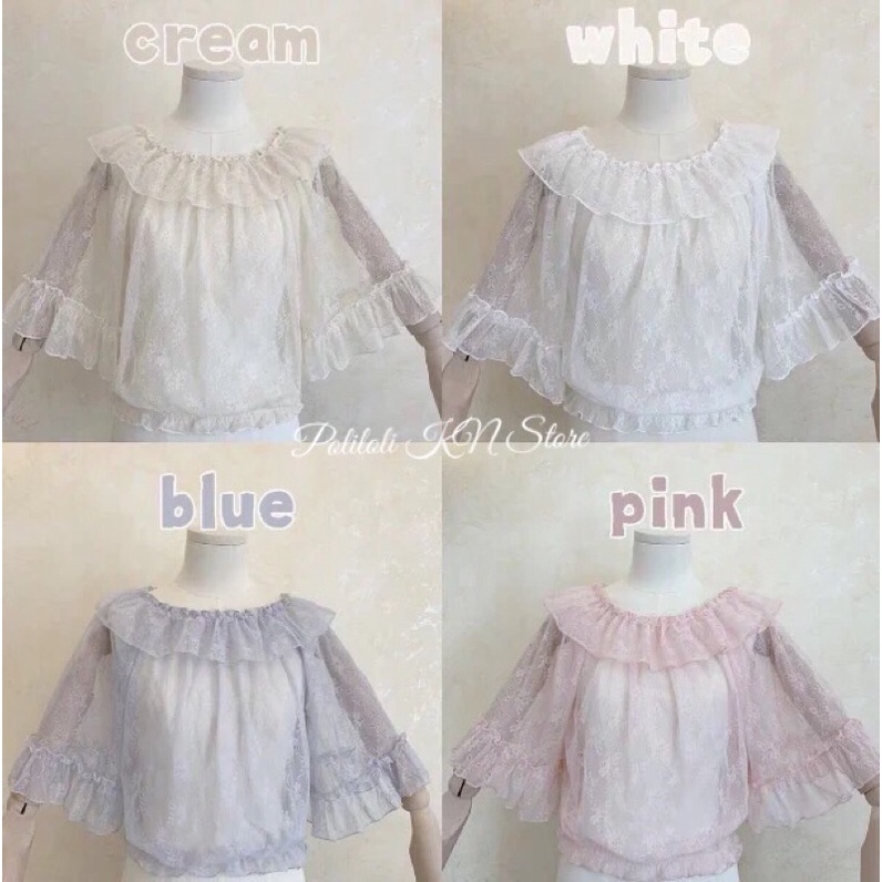 Áo  Blouse lolita voan ren