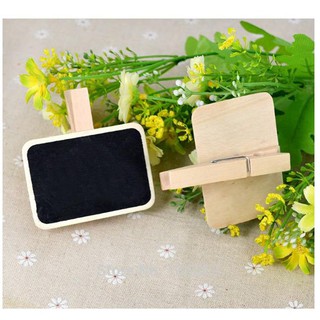 Kẹp gỗ hàn quốc trang trí - bảng note đen