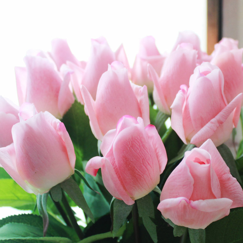 3 Colors European Retro Artificial Rose Flowers/ 9 Heads Silk Rose Bouquet For Office, Hotel, Home Wedding DIY Decoration