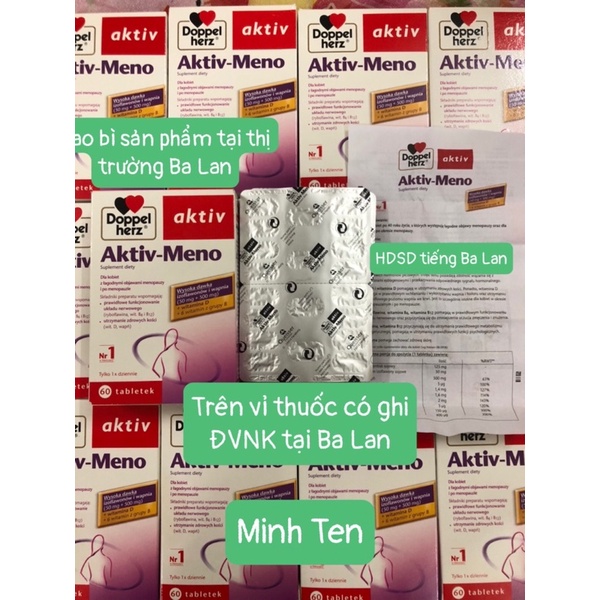 Aktiv Meno 60 viên cân bằng nội tiết tố nữ