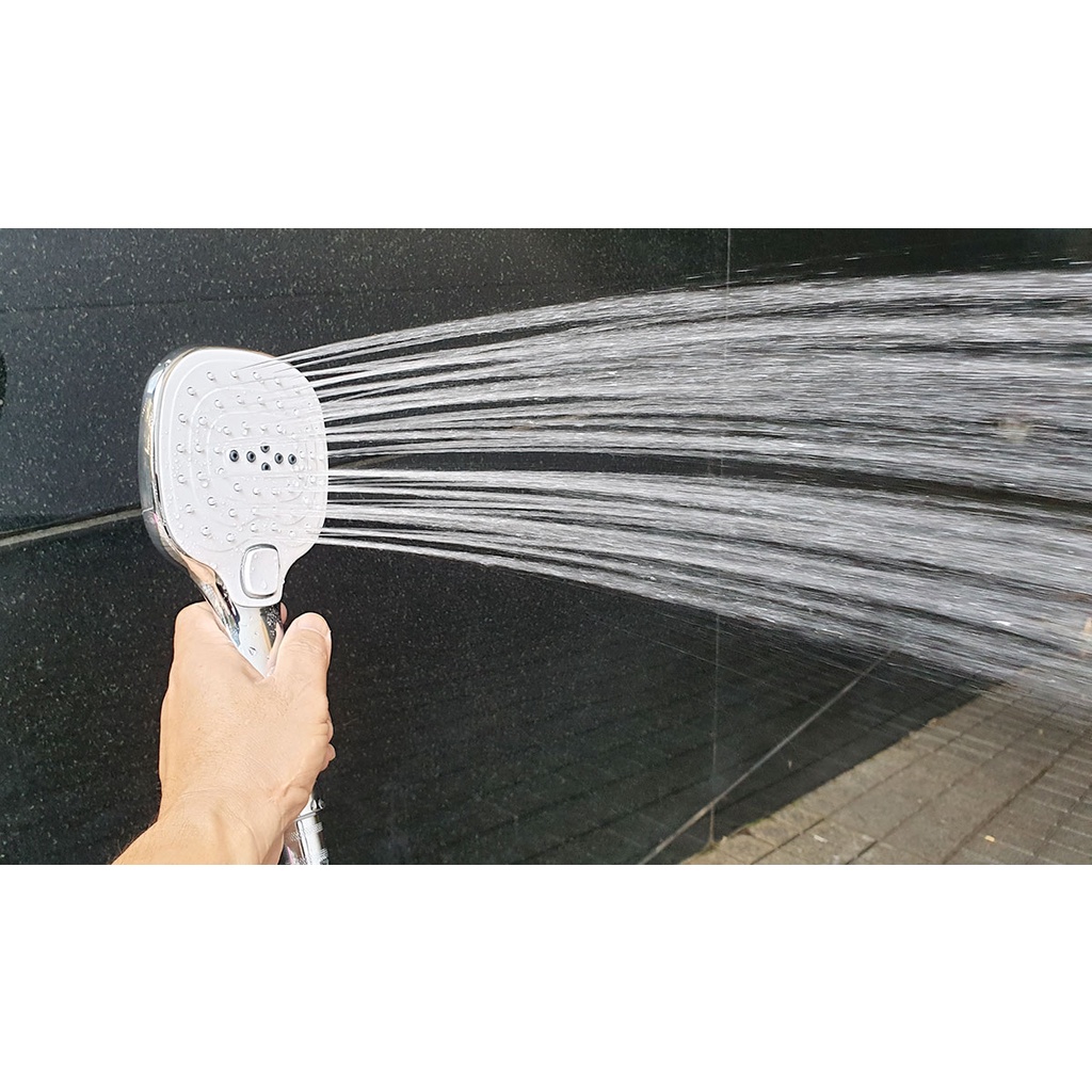 Tay sen cao cấp 5 chế độ chảy chất liệu nhựa ABS mạ Chrome Eurolife EL-H122  - CHỈ CÓ TAY SEN