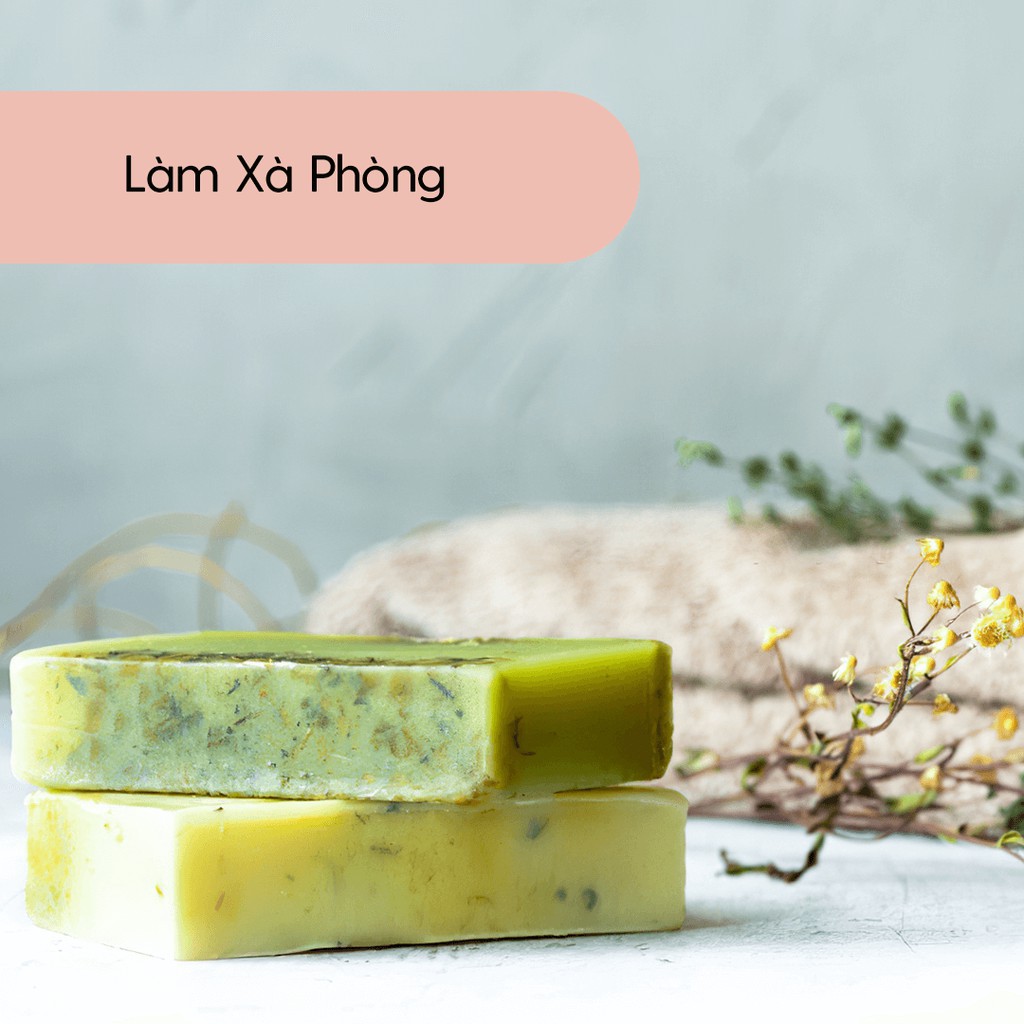 Sáp Ong Viên Trắng Tinh Chế – Kho Nguyên Liệu Làm Nến Thơm, Son Handmade - Tặng Tinh Dầu Mẫu Thử - Heny Garden