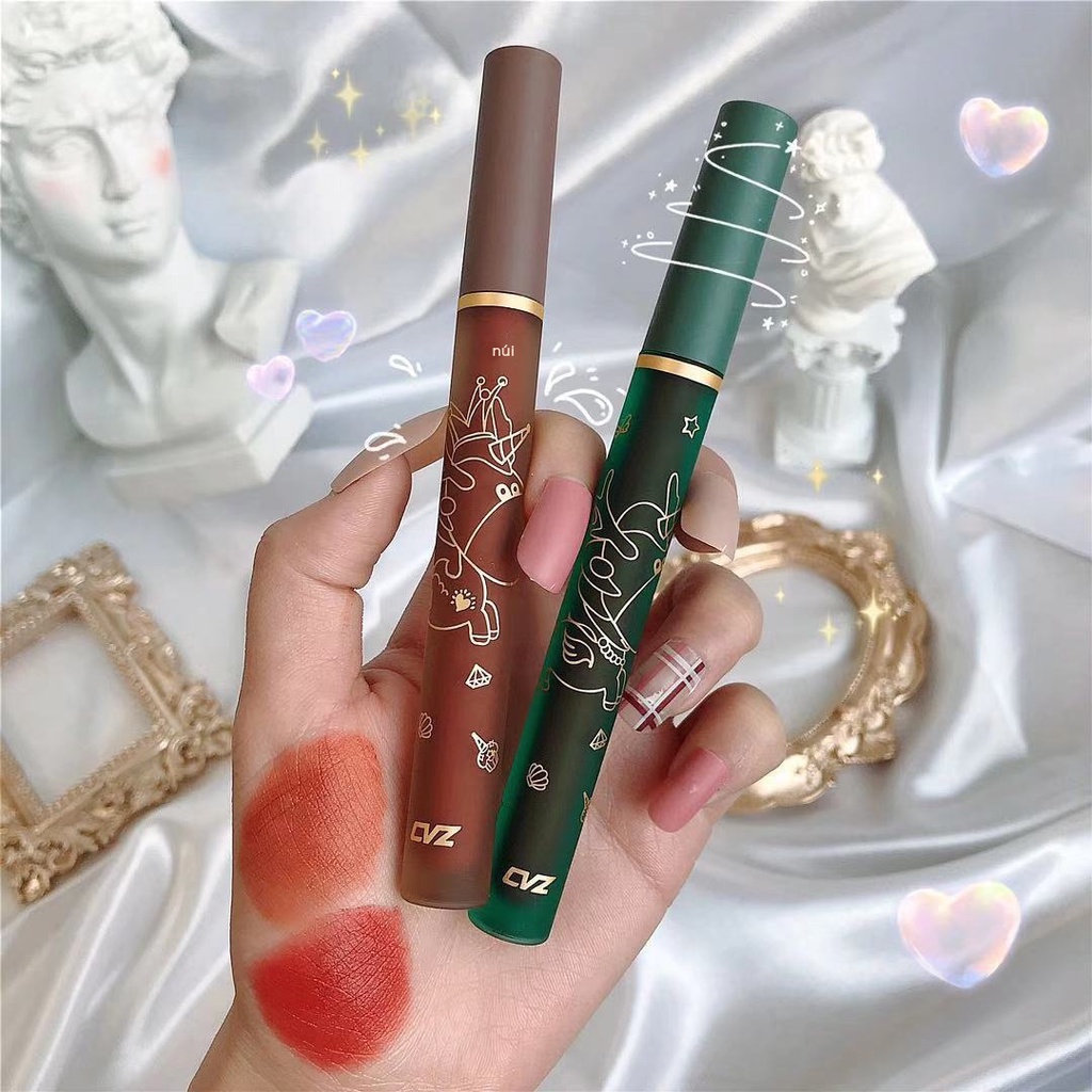 Son Lì CVZ Lên Màu Siêu Chuẩn Siêu Xinh, Tông Màu  Son Đẹp, Quyến Rũ, Mềm Mịn, Lâu Trôi, Chống Thấm Nước, Không Dính Ly