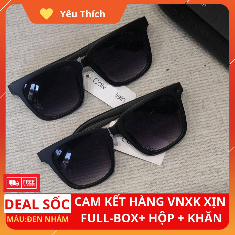 [Hàng Hiệu] [FreeShip] Mắt kính mát nam đen hàng hiệu CK vnxk FullBox